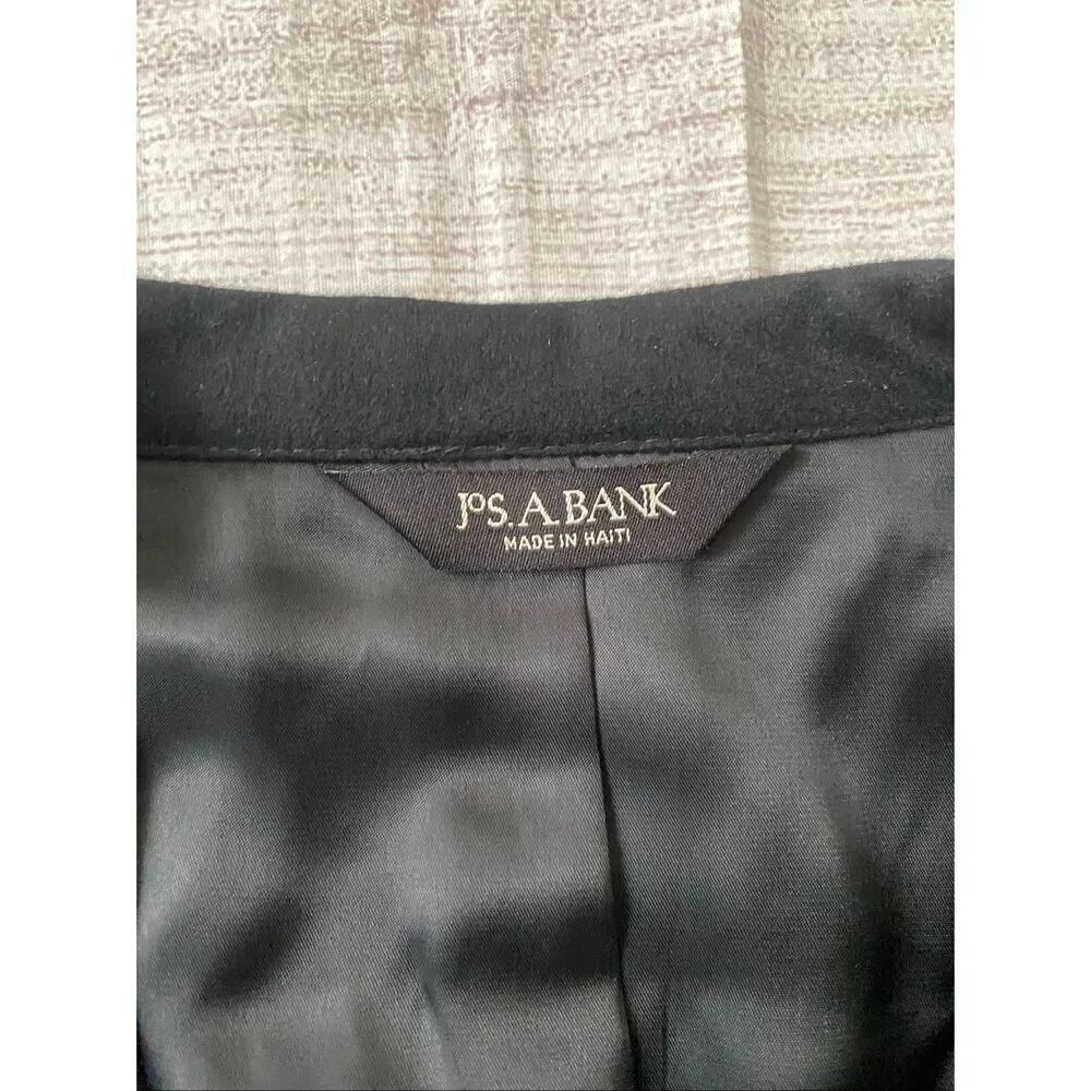 Jos A Banks men 46 XL 100% cashmere sport coat black